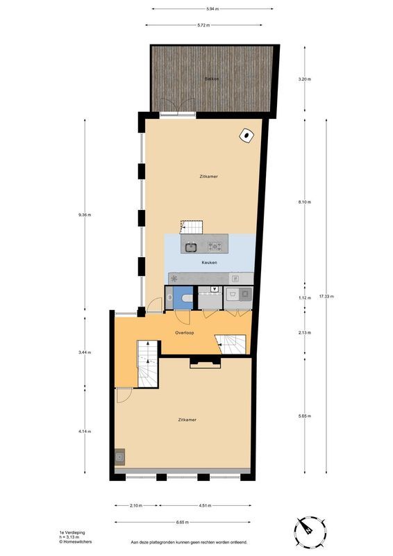 Keizerstraat 112-A Floorplan 1