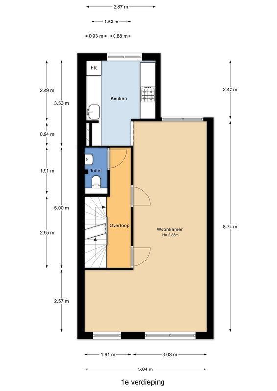 Mariottestraat 29 Floorplan 1