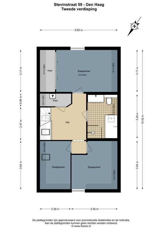 Stevinstraat 59 Floorplan 2