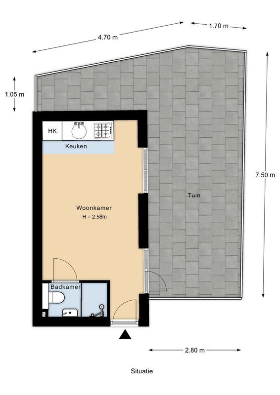 Regentesselaan 153-B Floorplan 1