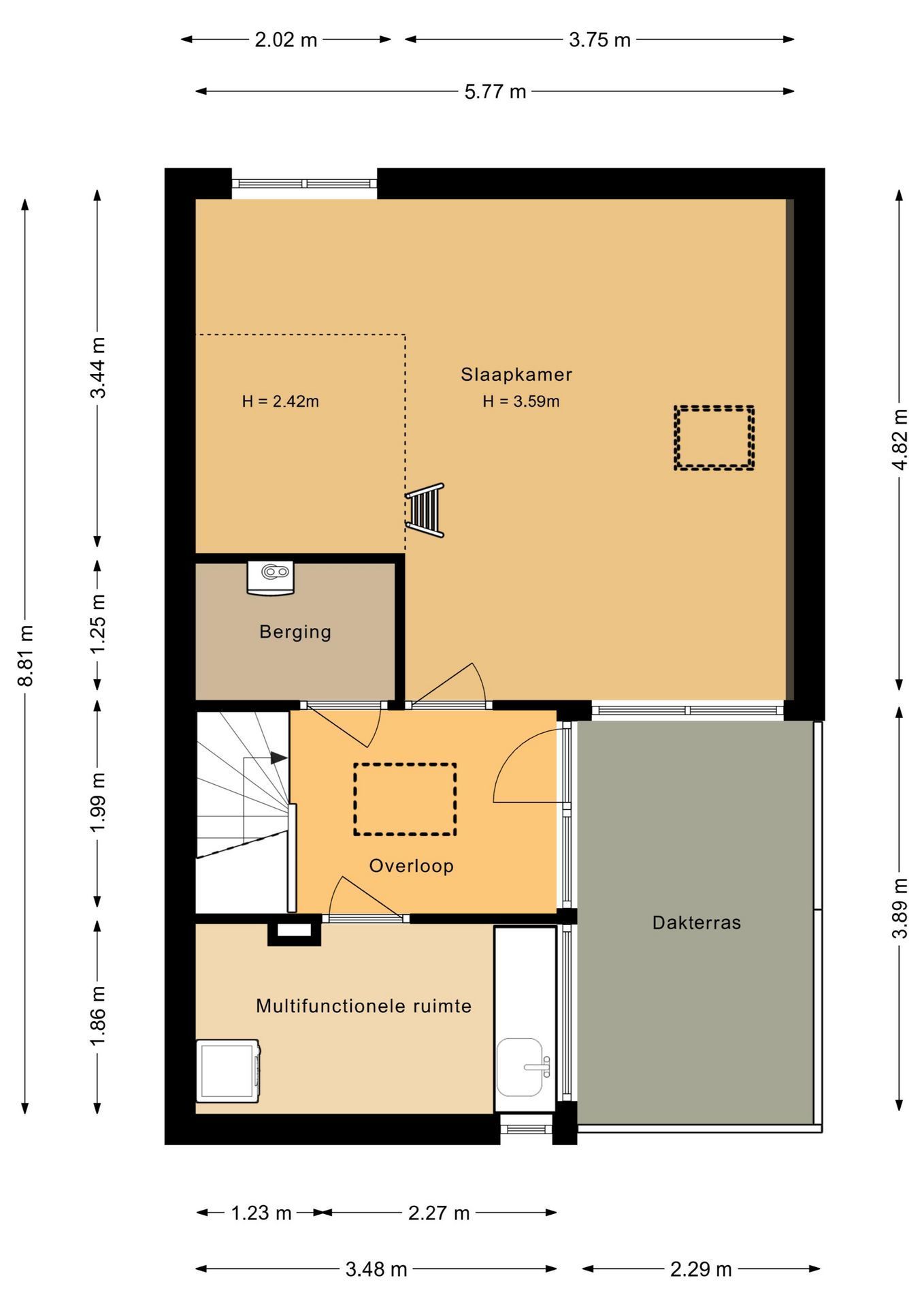 Papiermolen 13 Floorplan Blur 3
