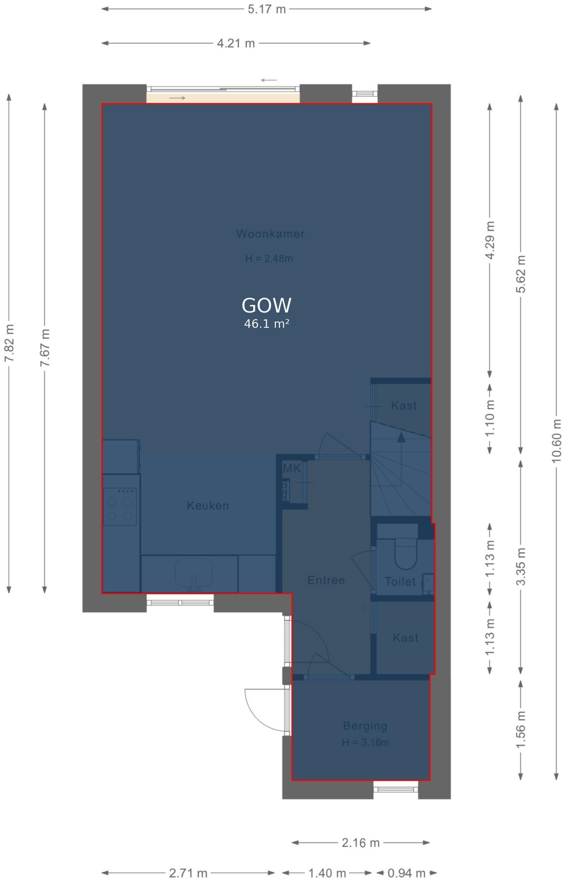Oldebroekstraat 3 Floorplan Blur 4