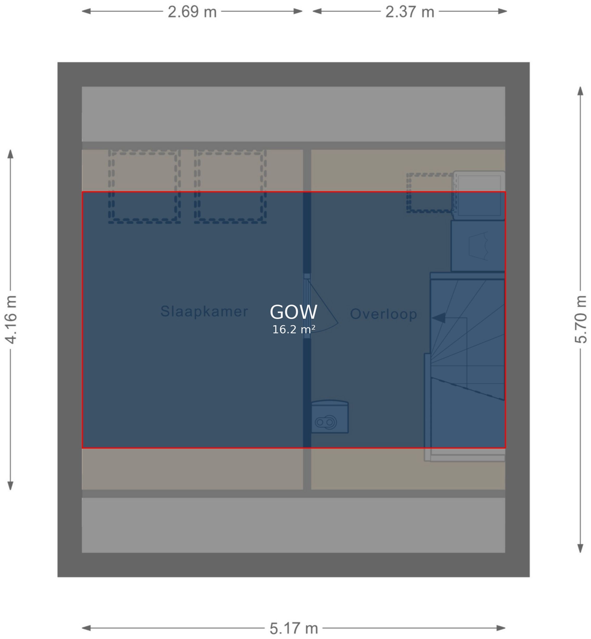 Oldebroekstraat 3 Floorplan Blur 6
