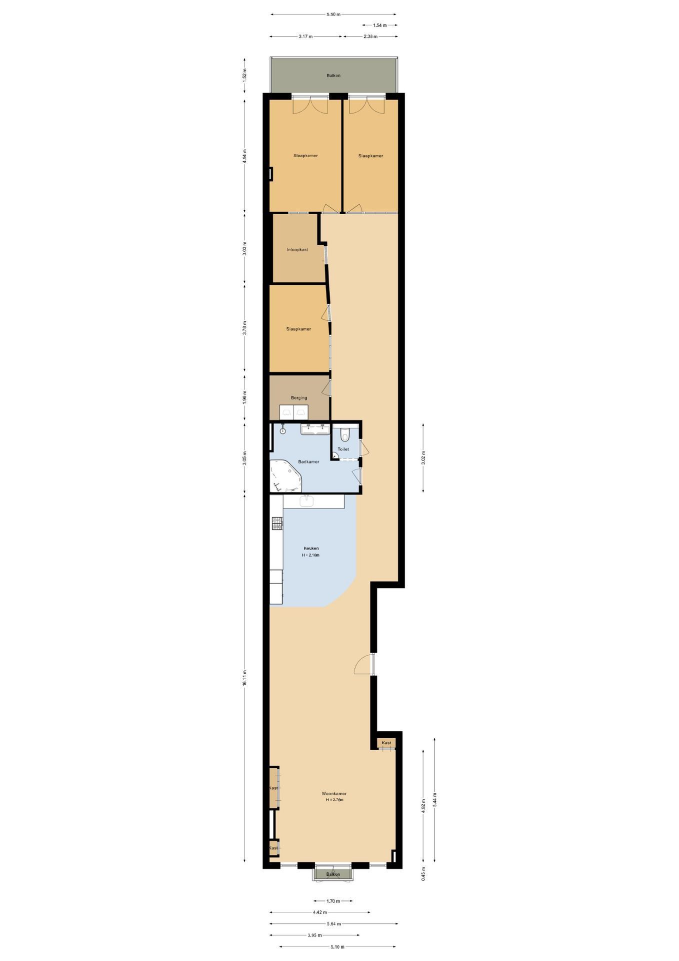 Lijnbaansgracht 163-2 Floorplan Blur 0