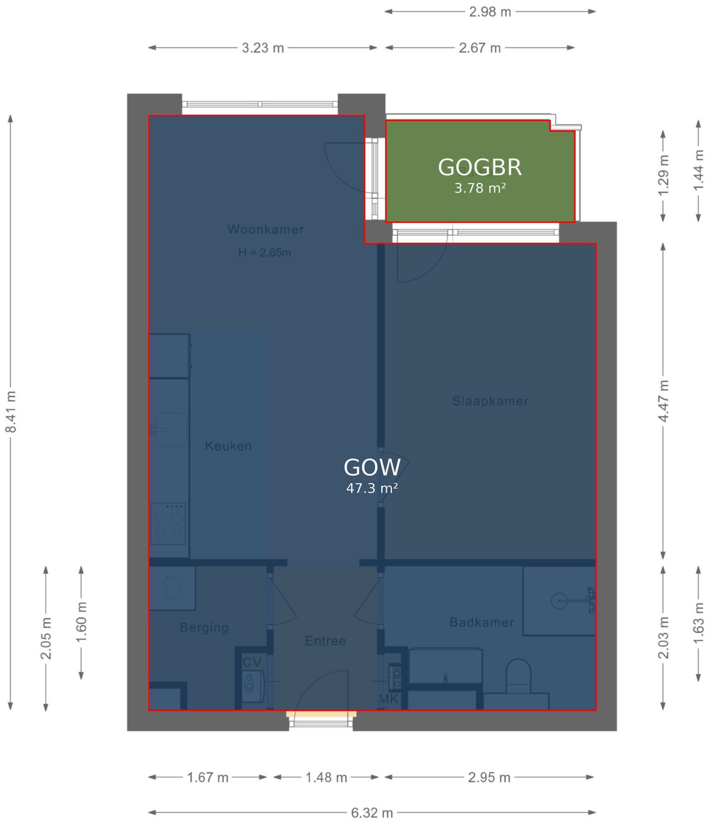 Osdorpplein 950 Floorplan Blur 1