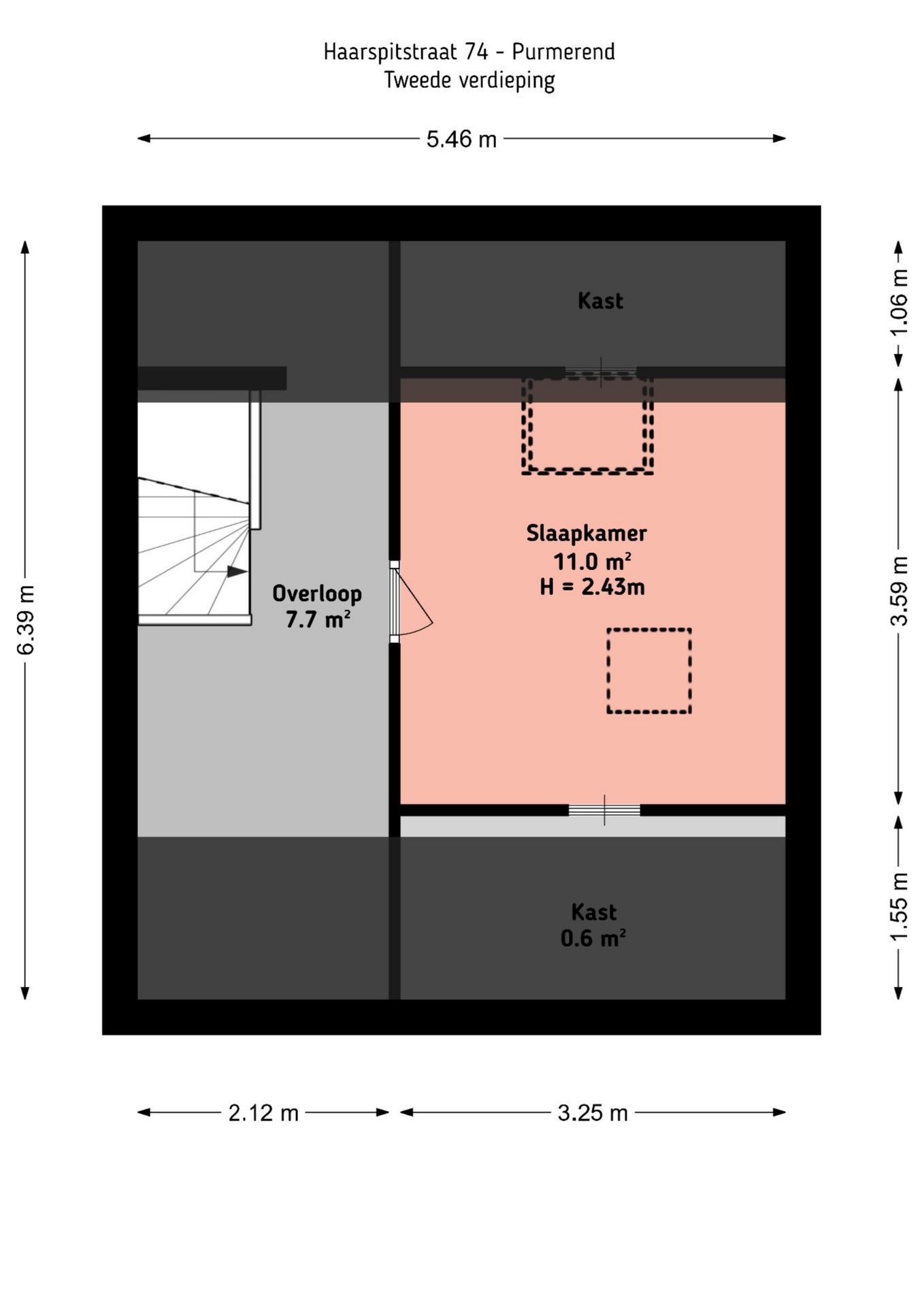 Haarspitstraat 74 Floorplan Blur 3