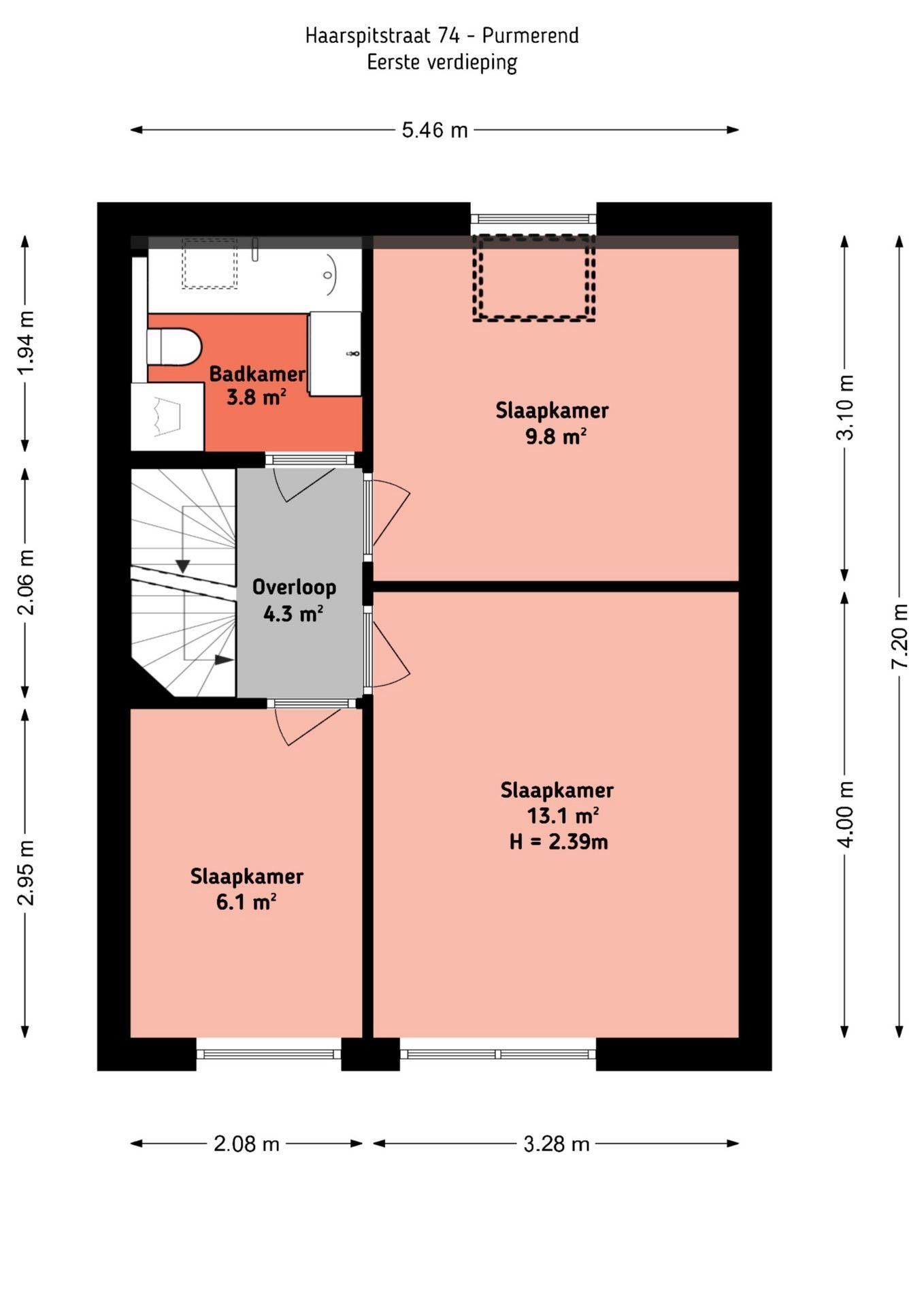 Haarspitstraat 74 Floorplan Blur 1