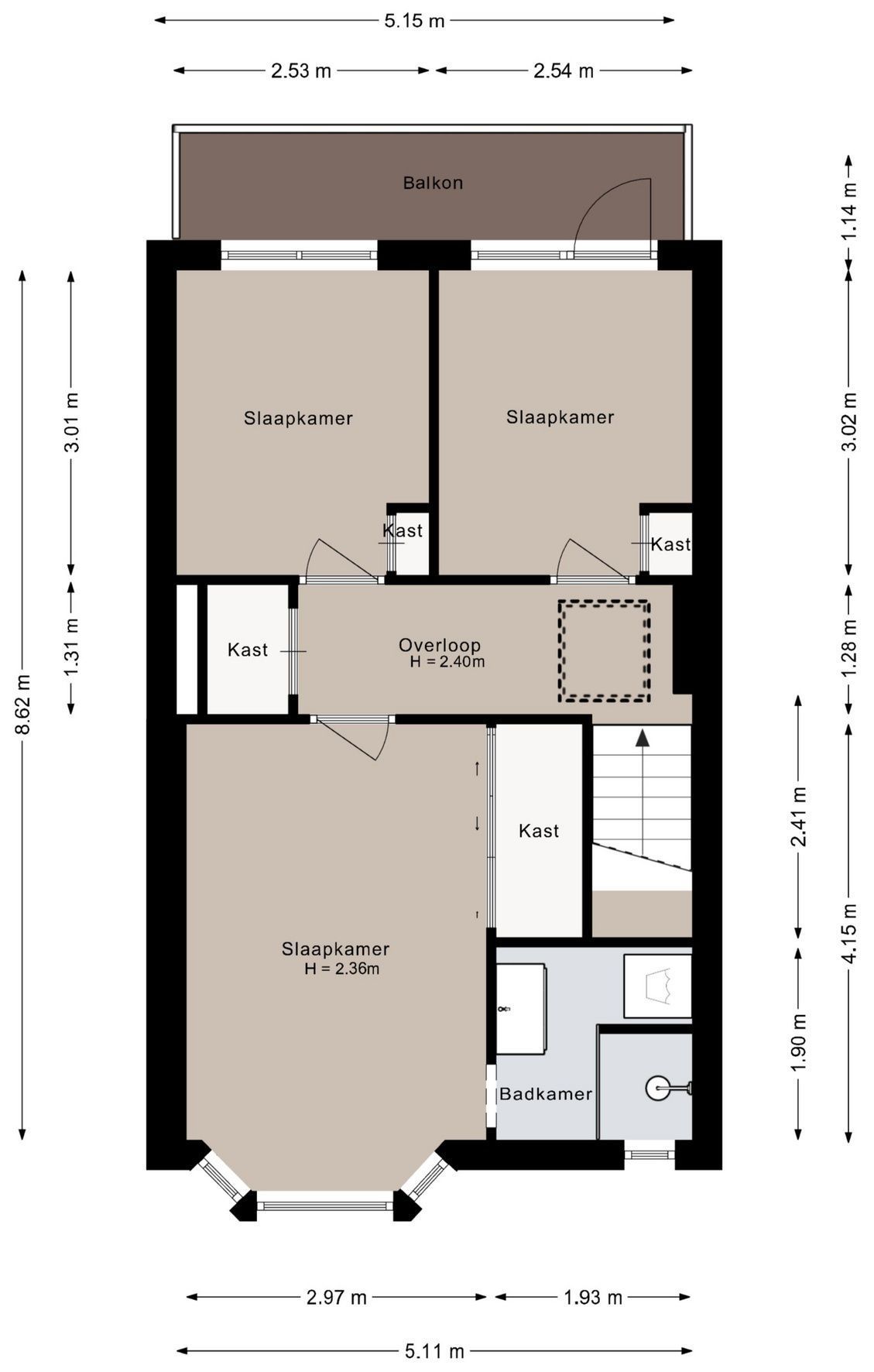 Zuiddijk 46-A Floorplan Blur 1