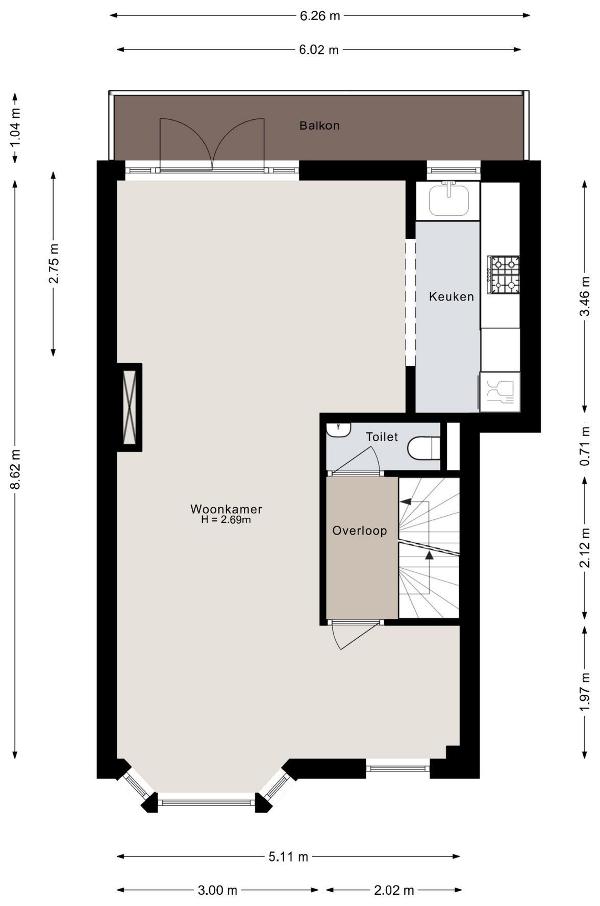 Zuiddijk 46-A Floorplan Blur 0