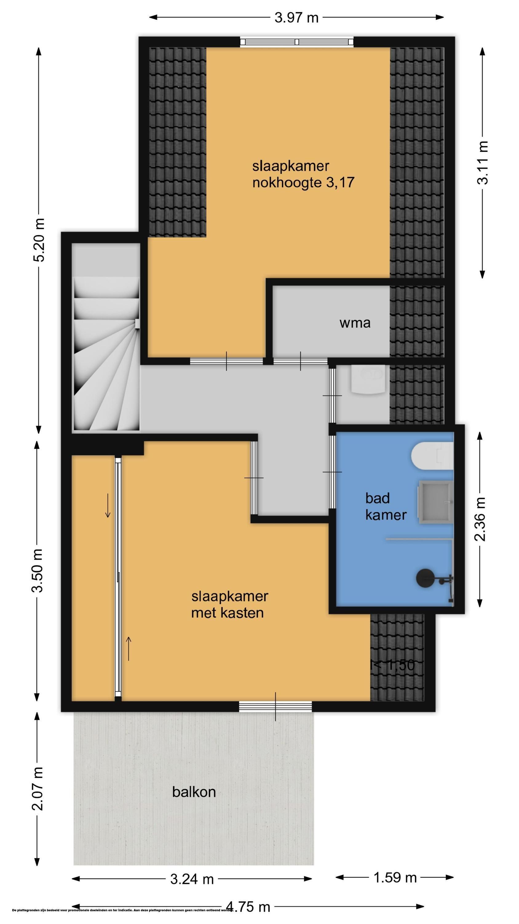 Goudsbloemstraat 159 Floorplan Blur 2