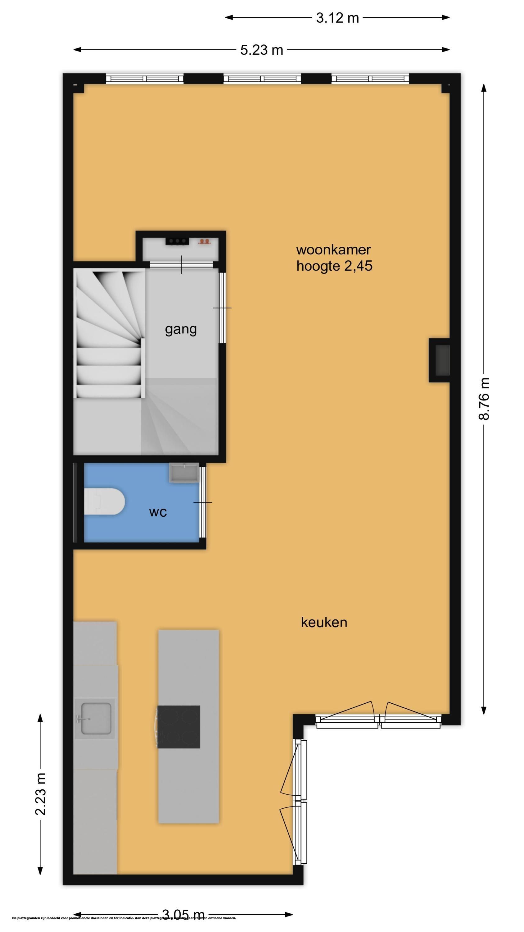 Goudsbloemstraat 159 Floorplan Blur 0