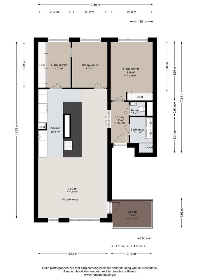 Tweede Wittenburgerdwarsstraat 23 Floorplan Blur 1