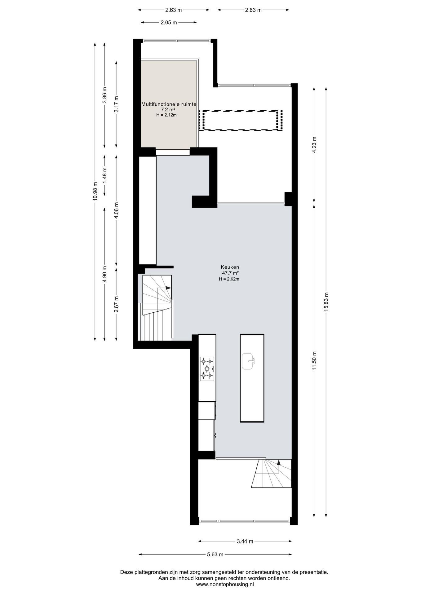 Koninginneweg 263-H Floorplan Blur 3