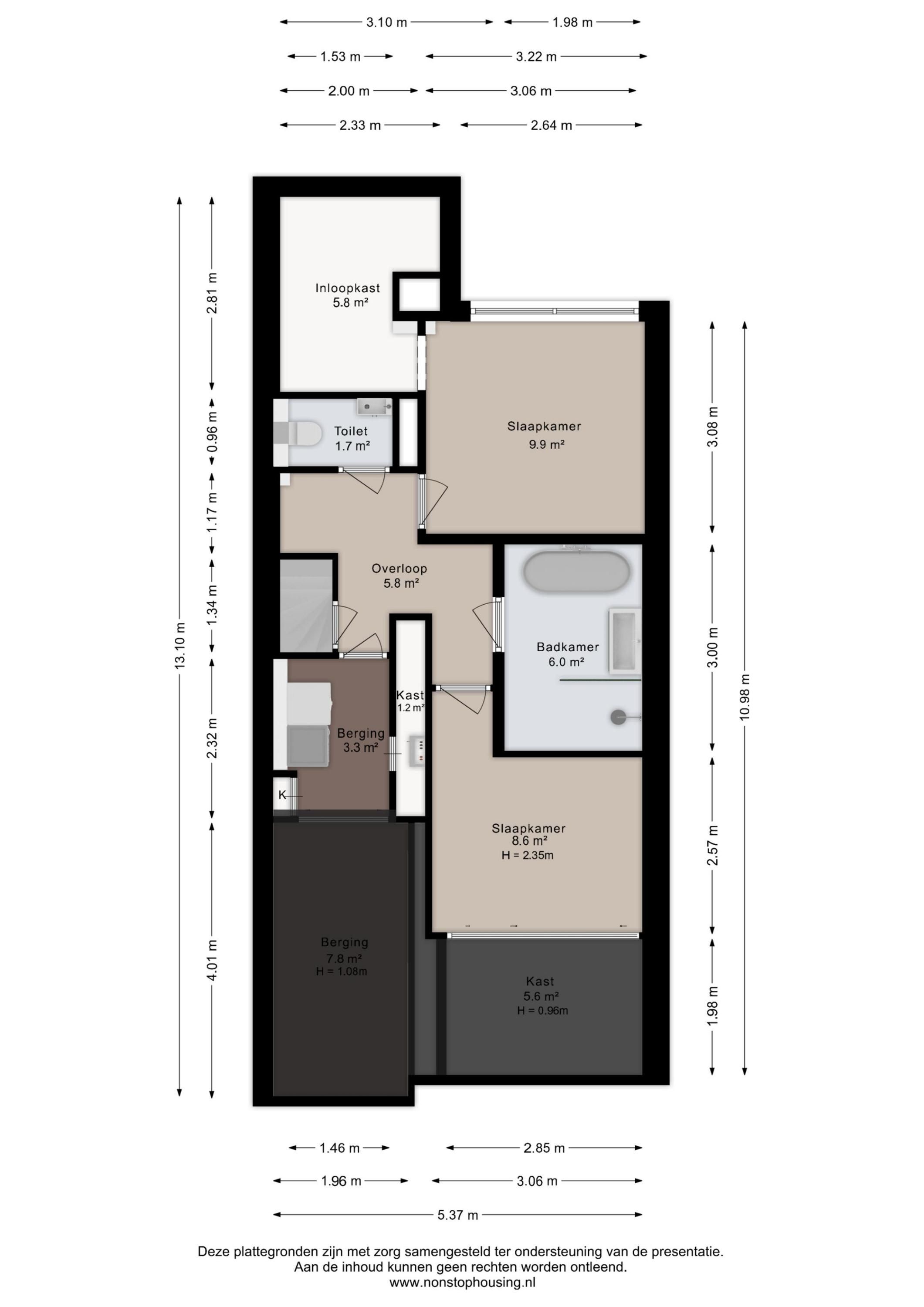 Koninginneweg 263-H Floorplan Blur 4