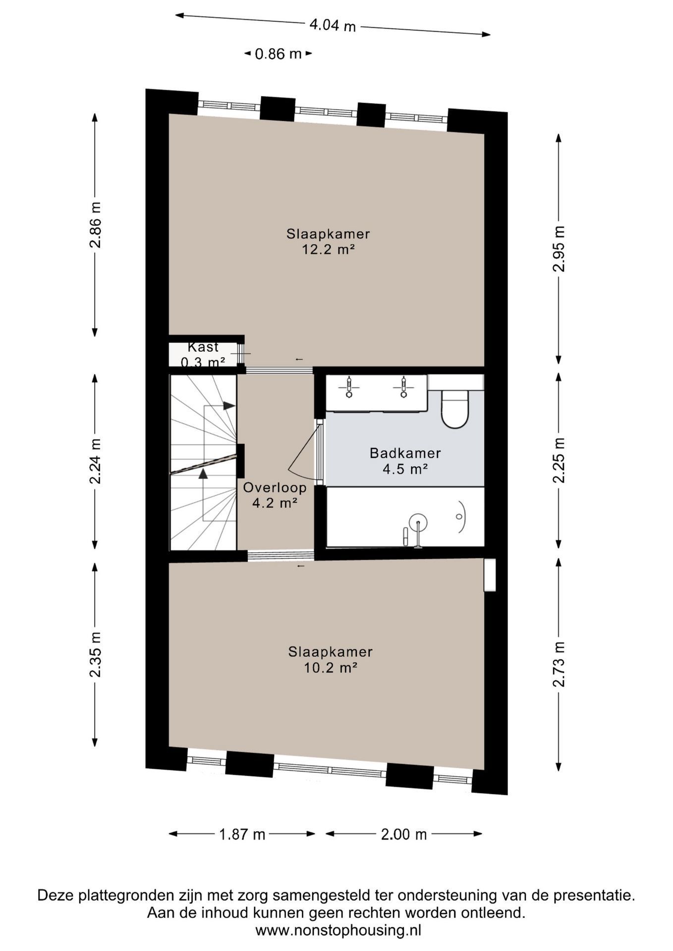 Karthuizersdwarsstraat 18-C Floorplan Blur 1