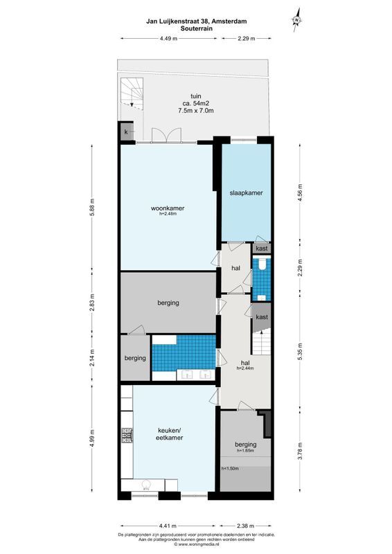 Jan Luijkenstraat 38-H Floorplan Blur 5
