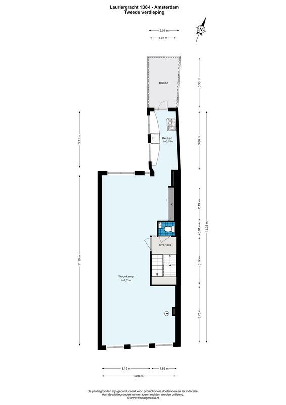 Lauriergracht 138-1 Floorplan Blur 3