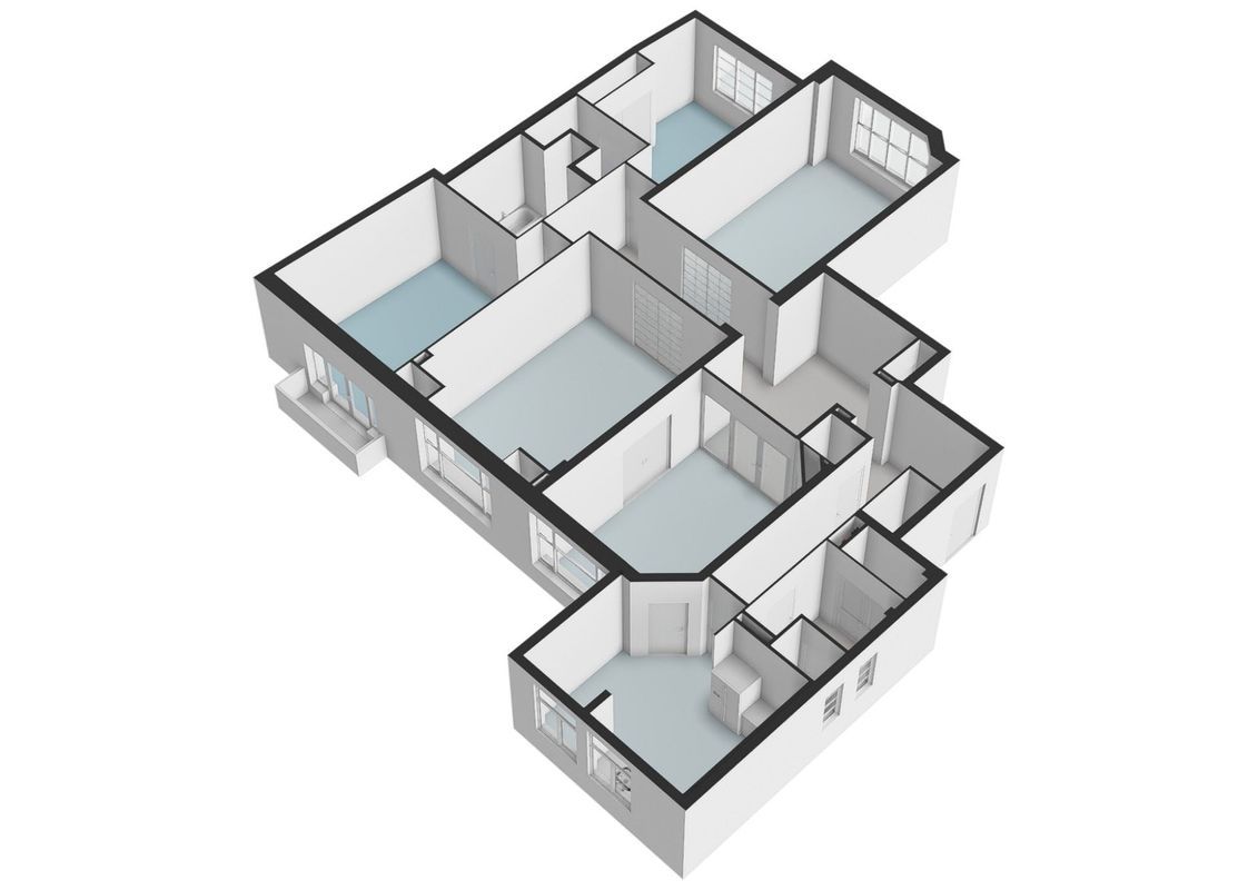 Jacob Obrechtstraat 67-P Floorplan Blur 1