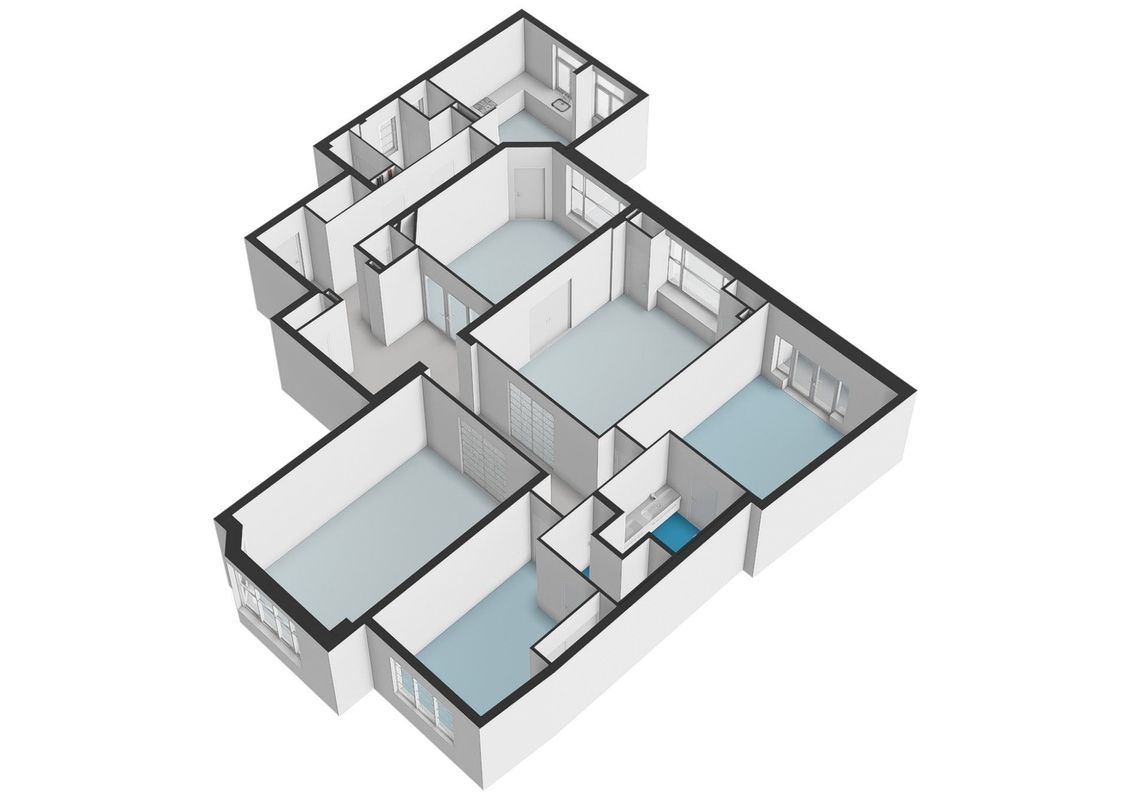 Jacob Obrechtstraat 67-P Floorplan Blur 2