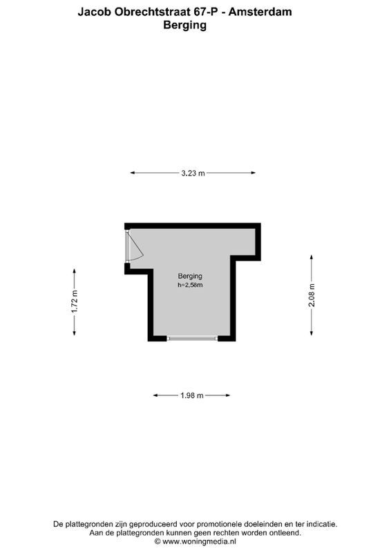 Jacob Obrechtstraat 67-P Floorplan Blur 3