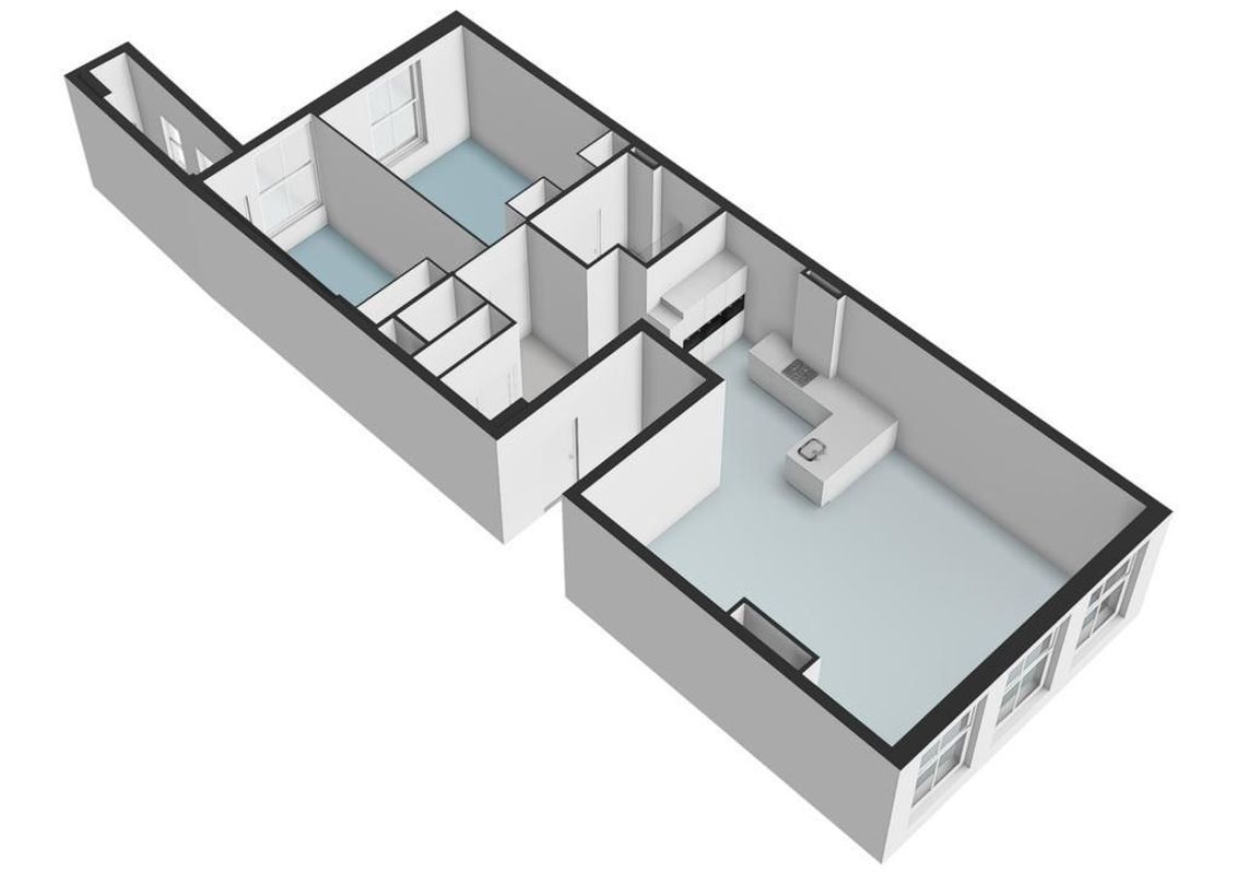 Herengracht 528-D Floorplan Blur 1