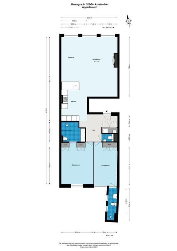 Herengracht 528-D Floorplan Blur 0