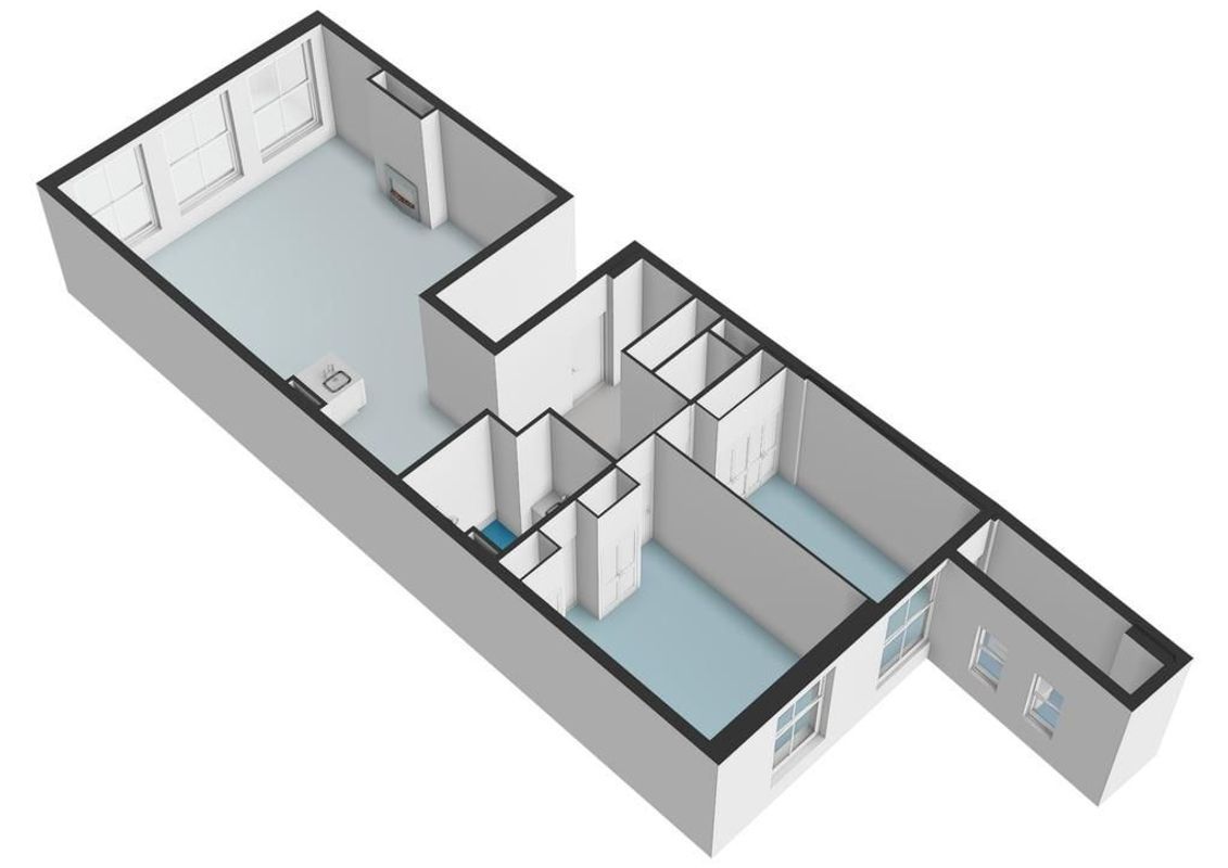 Herengracht 528-D Floorplan Blur 2