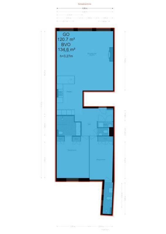 Herengracht 528-D Floorplan Blur 3