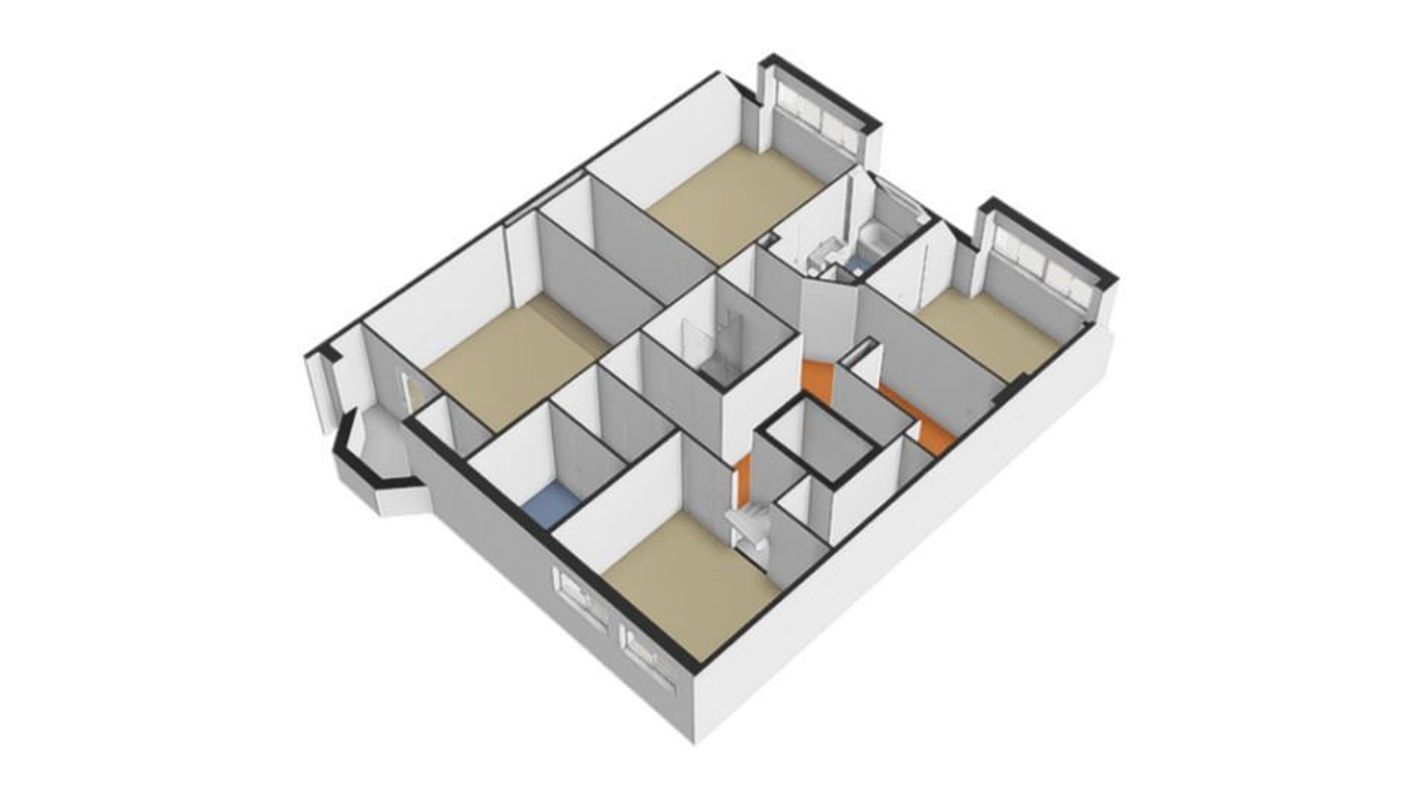 Beethovenstraat 116-3 Floorplan Blur 5