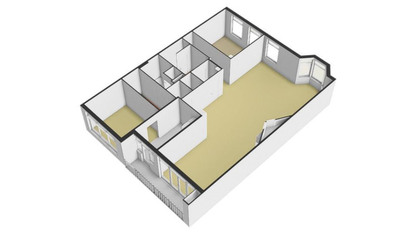 Beethovenstraat 116-3 Floorplan Blur 1