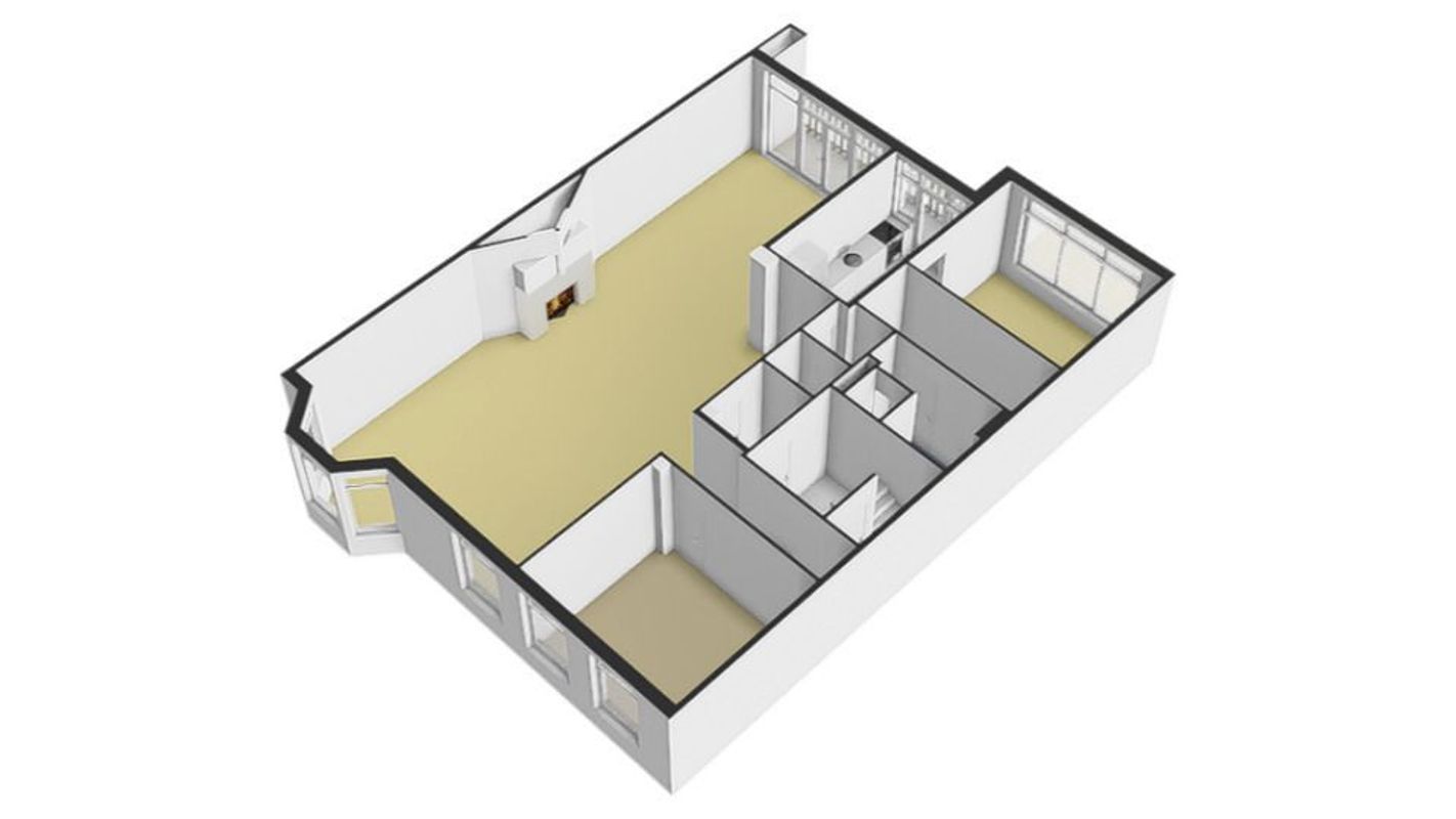 Beethovenstraat 116-3 Floorplan Blur 2