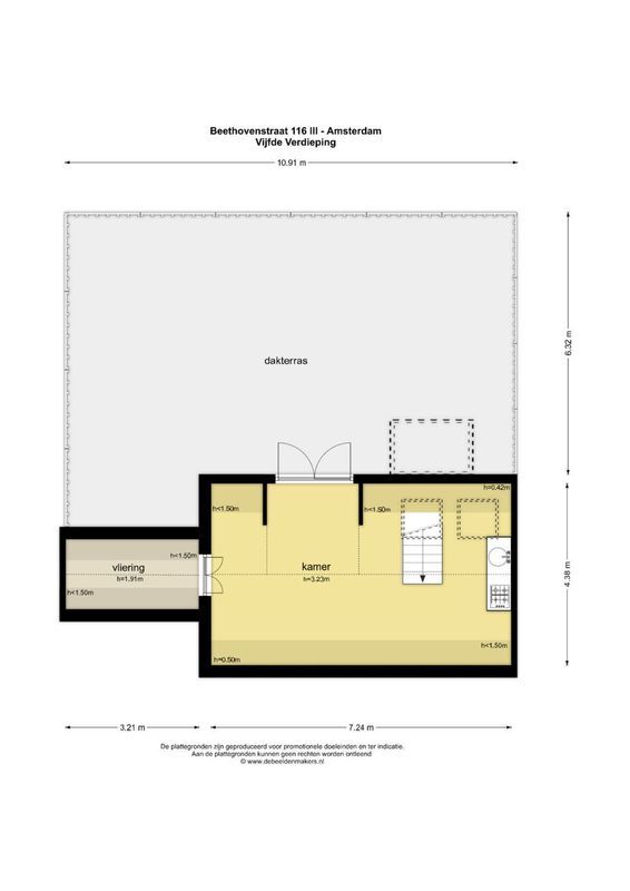 Beethovenstraat 116-3 Floorplan Blur 6