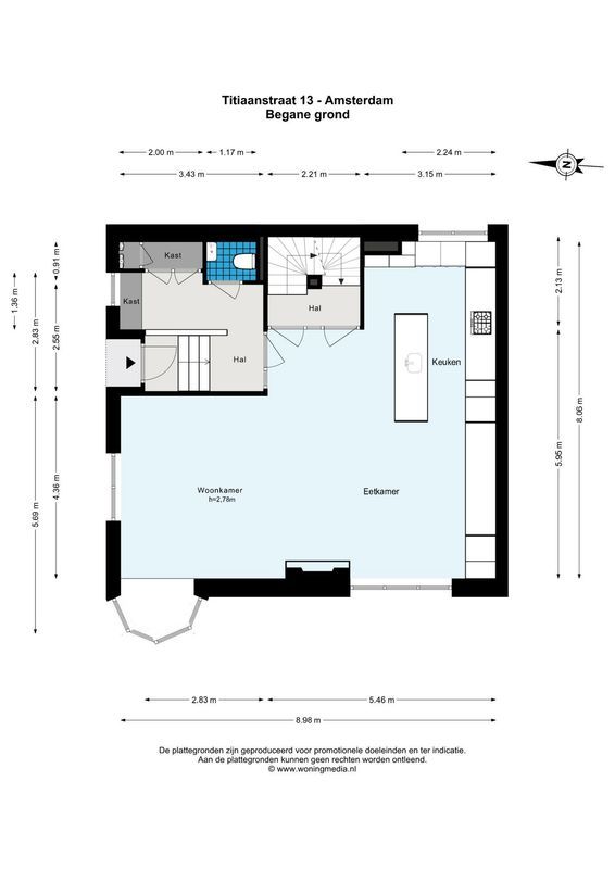 Titiaanstraat 13 Floorplan Blur 2