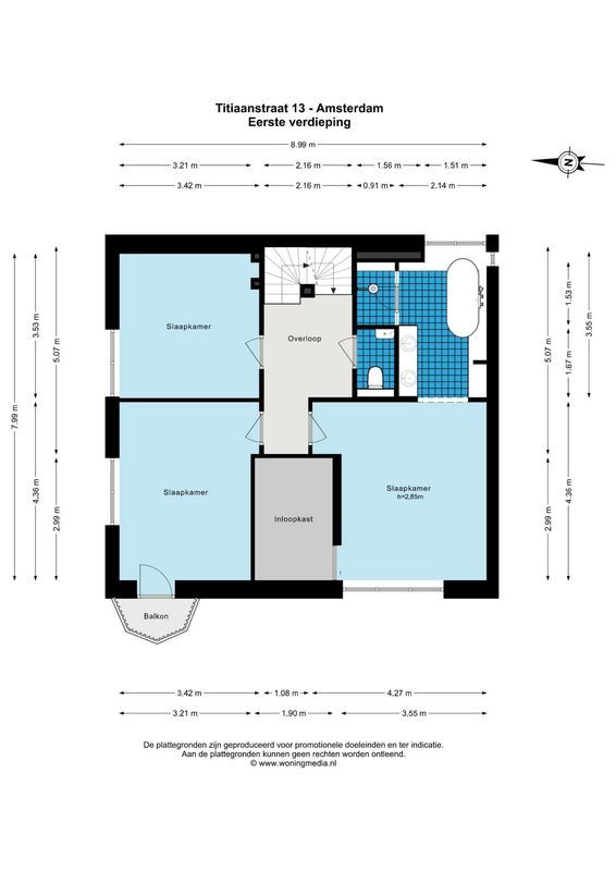 Titiaanstraat 13 Floorplan Blur 4