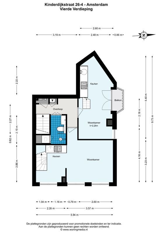 Kinderdijkstraat 26-4 Floorplan Blur 0