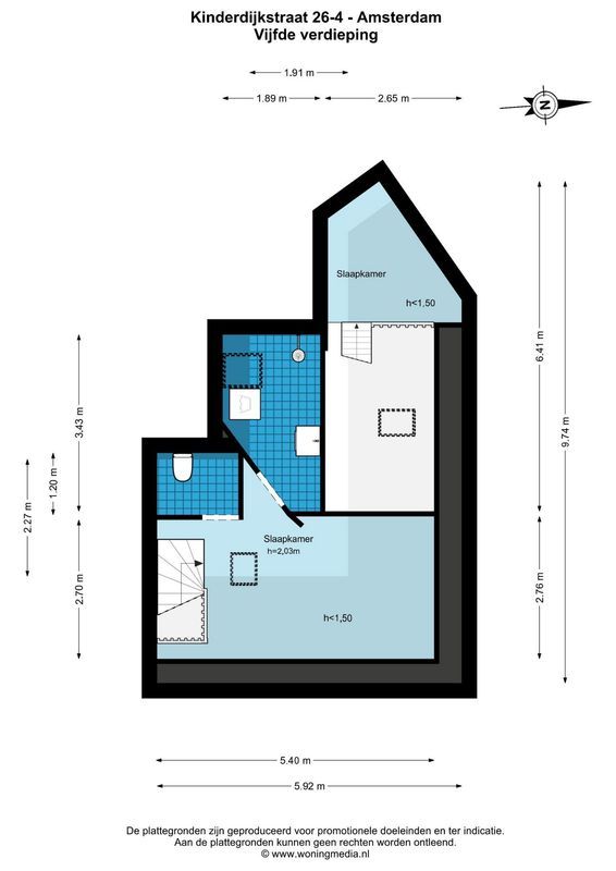 Kinderdijkstraat 26-4 Floorplan Blur 1