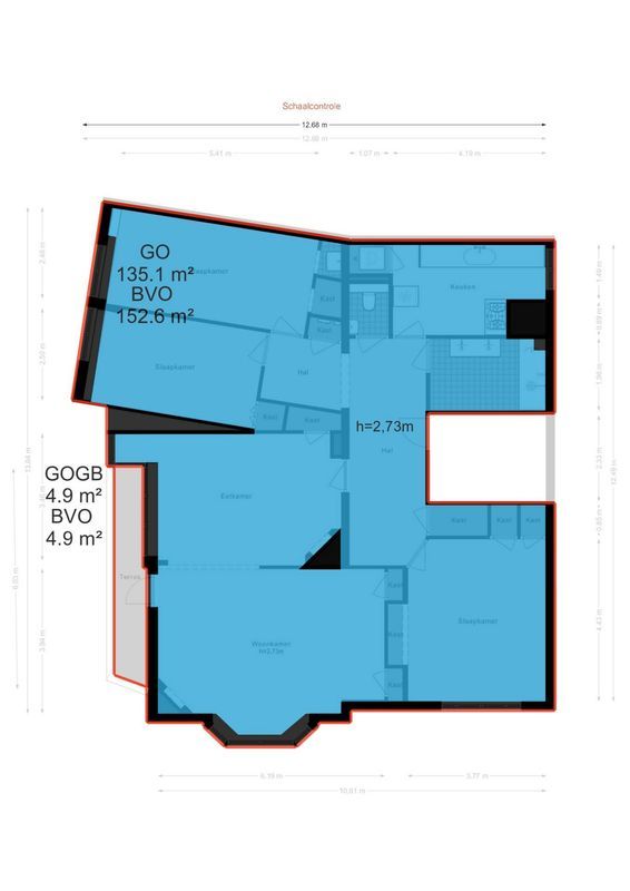 Bernard Zweerskade 24-2 Floorplan Blur 3