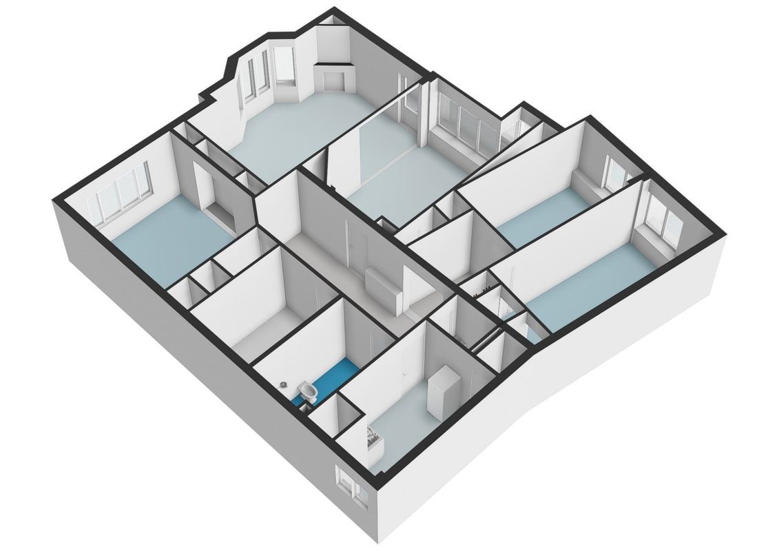 Bernard Zweerskade 24-2 Floorplan Blur 1