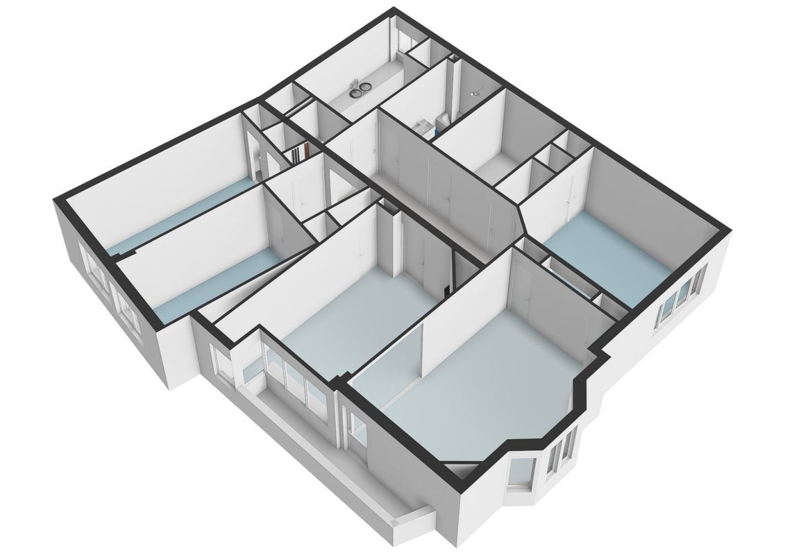 Bernard Zweerskade 24-2 Floorplan Blur 2