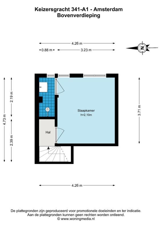 Keizersgracht 341-A 1 Floorplan Blur 3
