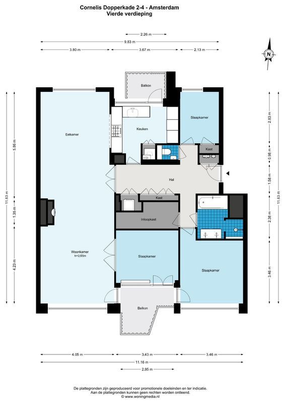 Cornelis Dopperkade 2-4 Floorplan Blur 0