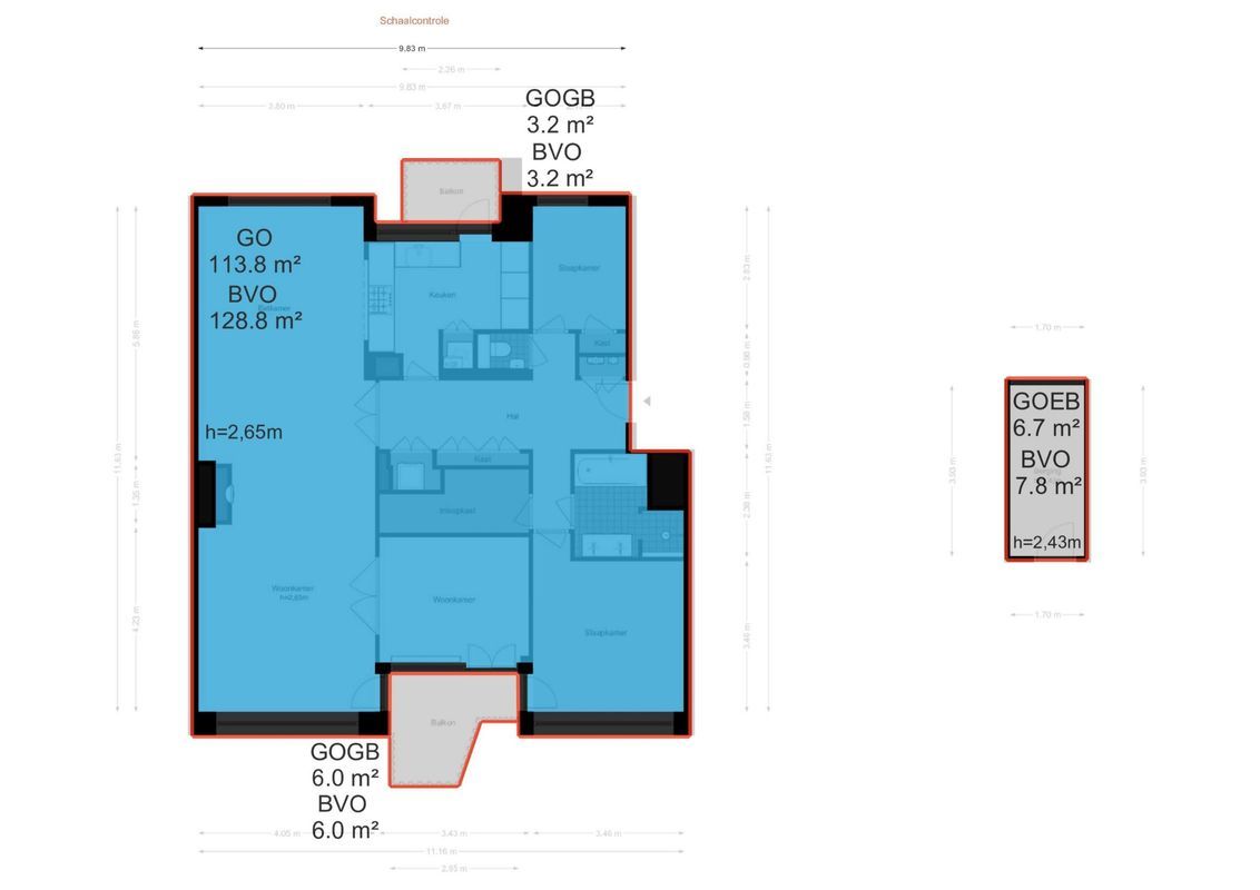 Cornelis Dopperkade 2-4 Floorplan Blur 4