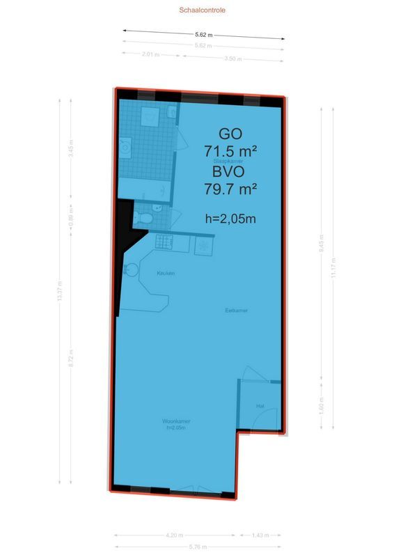 Koggestraat 6-C Floorplan Blur 0