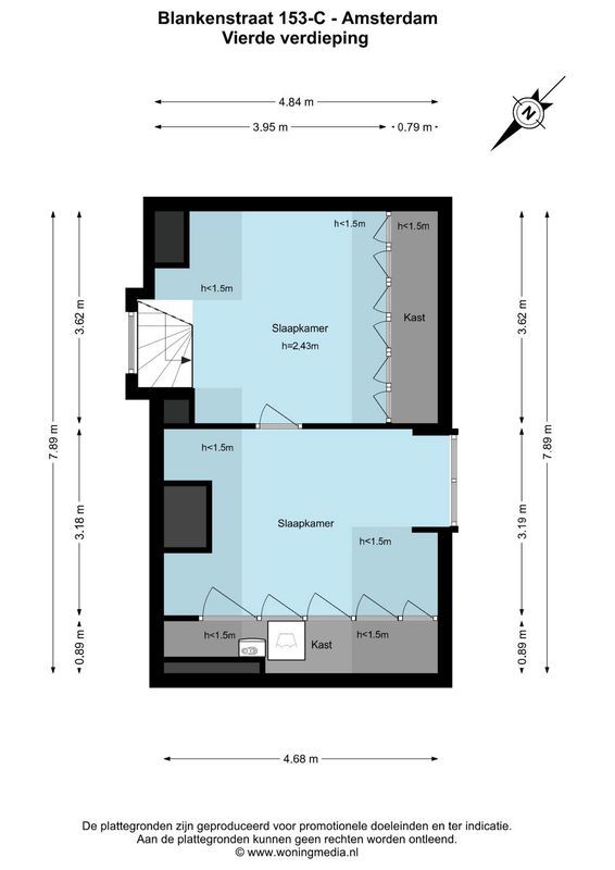 Blankenstraat 153-C Floorplan Blur 6