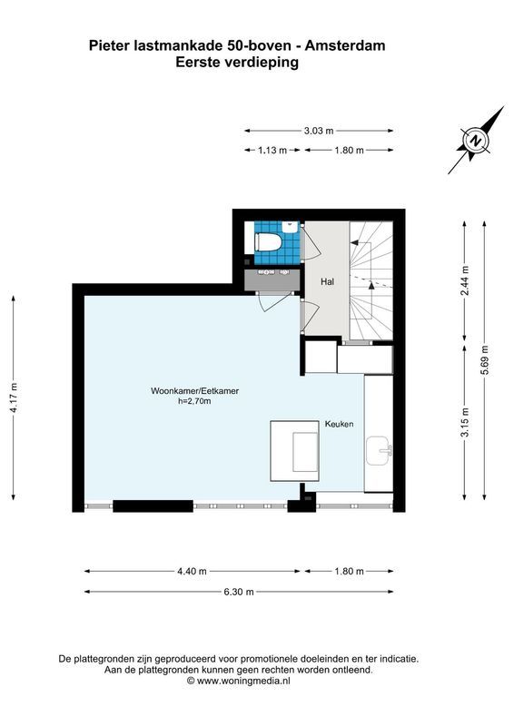 Pieter Lastmankade 50-BV Floorplan Blur 0