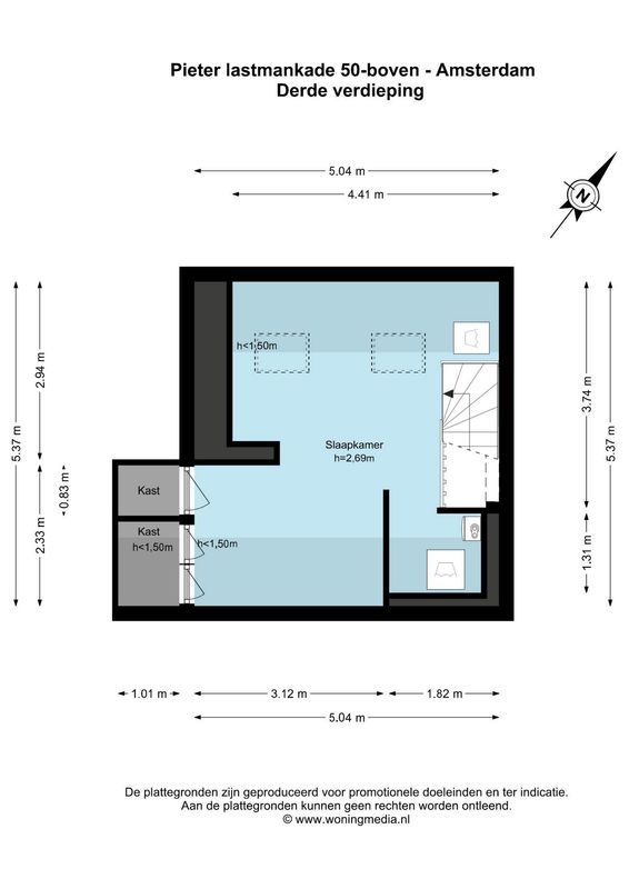 Pieter Lastmankade 50-BV Floorplan Blur 6