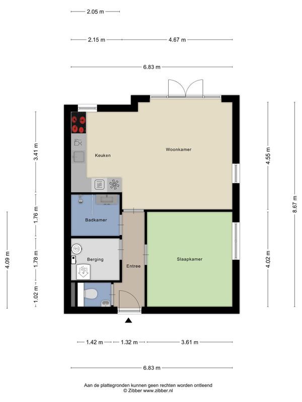 Nieuwstraat 3 - D Floorplan Blur 1
