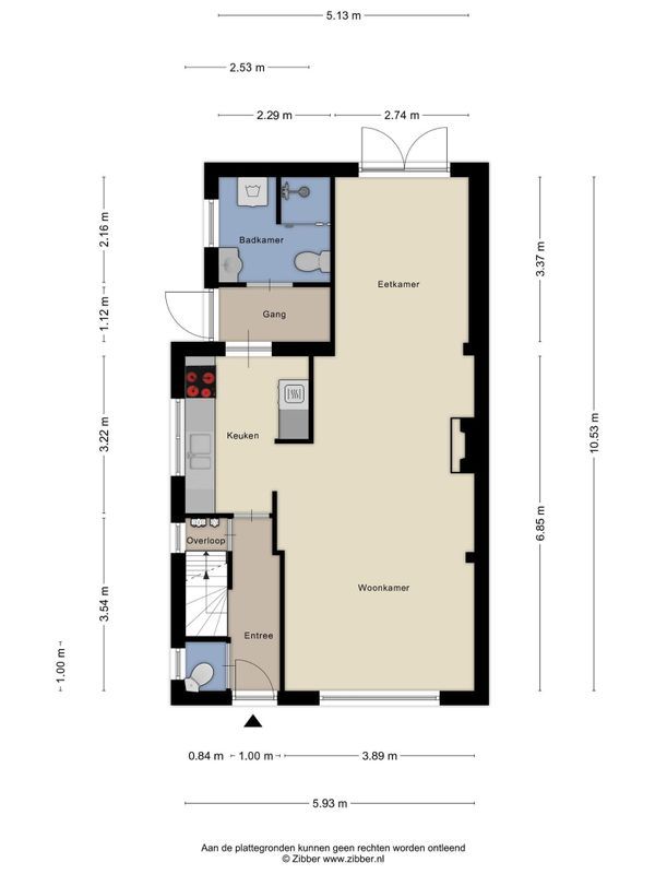 Groene Kruisstraat 19 Floorplan Blur 0