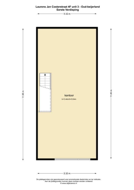 Laurens Jzn. Costerstraat 4 - F Floorplan Blur 3