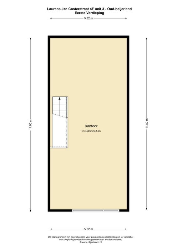Laurens Jzn. Costerstraat 4 - F Floorplan Blur 3